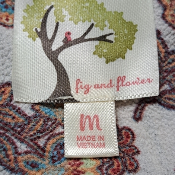 Fig & Flower Anthropologie Patterned Blouse/Tunic    Size M - Picture 12 of 12